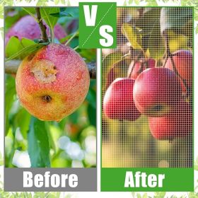 large fruit tree mesh bag garden plant protection with zipper and drawstring blueberry shrub mesh cover plant protection mesh bag Cicada insect p (size: 2.4*2.4)