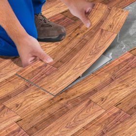 10 Pcs Peel And Stick Floor Stickers, PVC Natural Wood Grain Look, Self Adhesive Removable And Waterproof, DIY Flooring For Renters (PCS: 10DT-12)