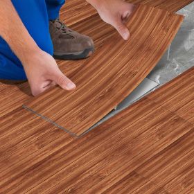 10 Pcs Self-Adhesive Wall And Floor Tiles PVC Wood Grain Peel And Stick Floor Stickers Removable Suitable For Bedroom Kitchen Office Living Room (PCS: 20DT-14)