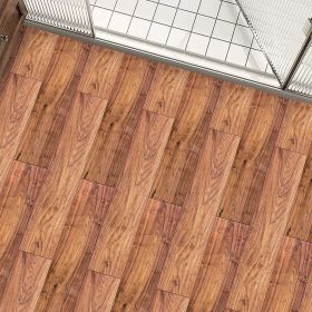 10 Pcs Peel And Stick Floor Stickers, PVC Natural Wood Grain Look, Self Adhesive Removable And Waterproof, DIY Flooring For Renters (PCS: 20DT-12)