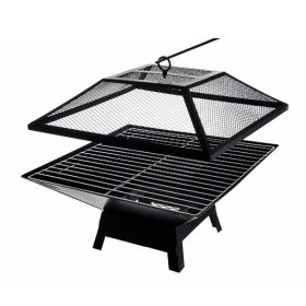 Square Small Fire Pit BBQ Party Portable Fire Pit (default: default title)